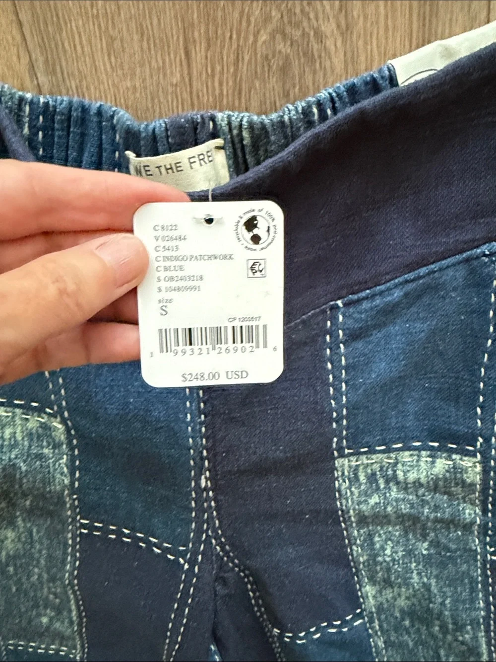 Free People Patches Wide Leg Flare Jeans